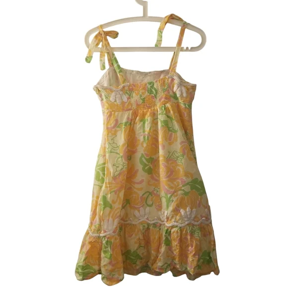 Lily Pulitzer Linen and Cotton Sundress Size 6 - Picture 2 of 7